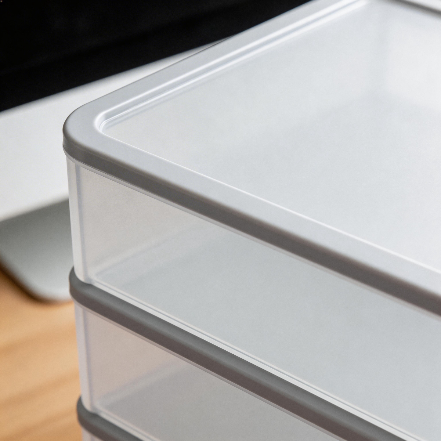 Functional Organization | Durable Plastic Material | Stylish Home Storage | Thoughtful Gift for Neat Freaks | Practical Design with Transparent Lid