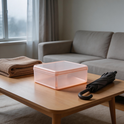 Practical Storage Solution | Durable Plastic Material | Versatile Home Organization | Ideal Gift for Neat Enthusiasts | Sleek and Transparent Design