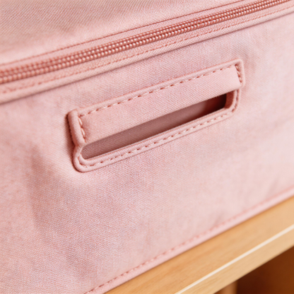 Functional & Chic | Fabric Material | Stylish Home Organization | Perfect Gift for Minimalists | Soft Pink Design