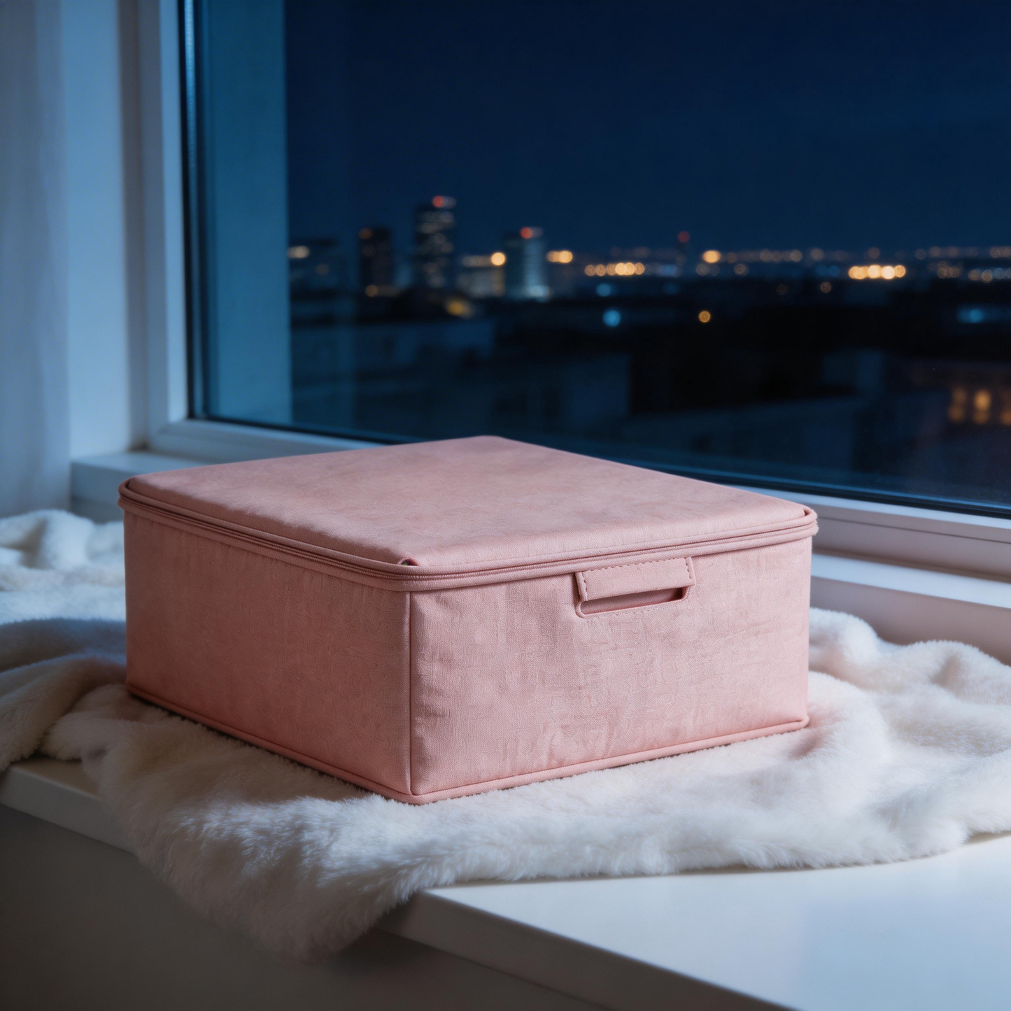 Functional & Chic | Fabric Material | Stylish Home Organization | Perfect Gift for Minimalists | Soft Pink Design