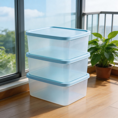 Functional & Stylish | Plastic Material | Compact Home Storage | Ideal Gift for Organizing Enthusiasts | Soft Blue Design