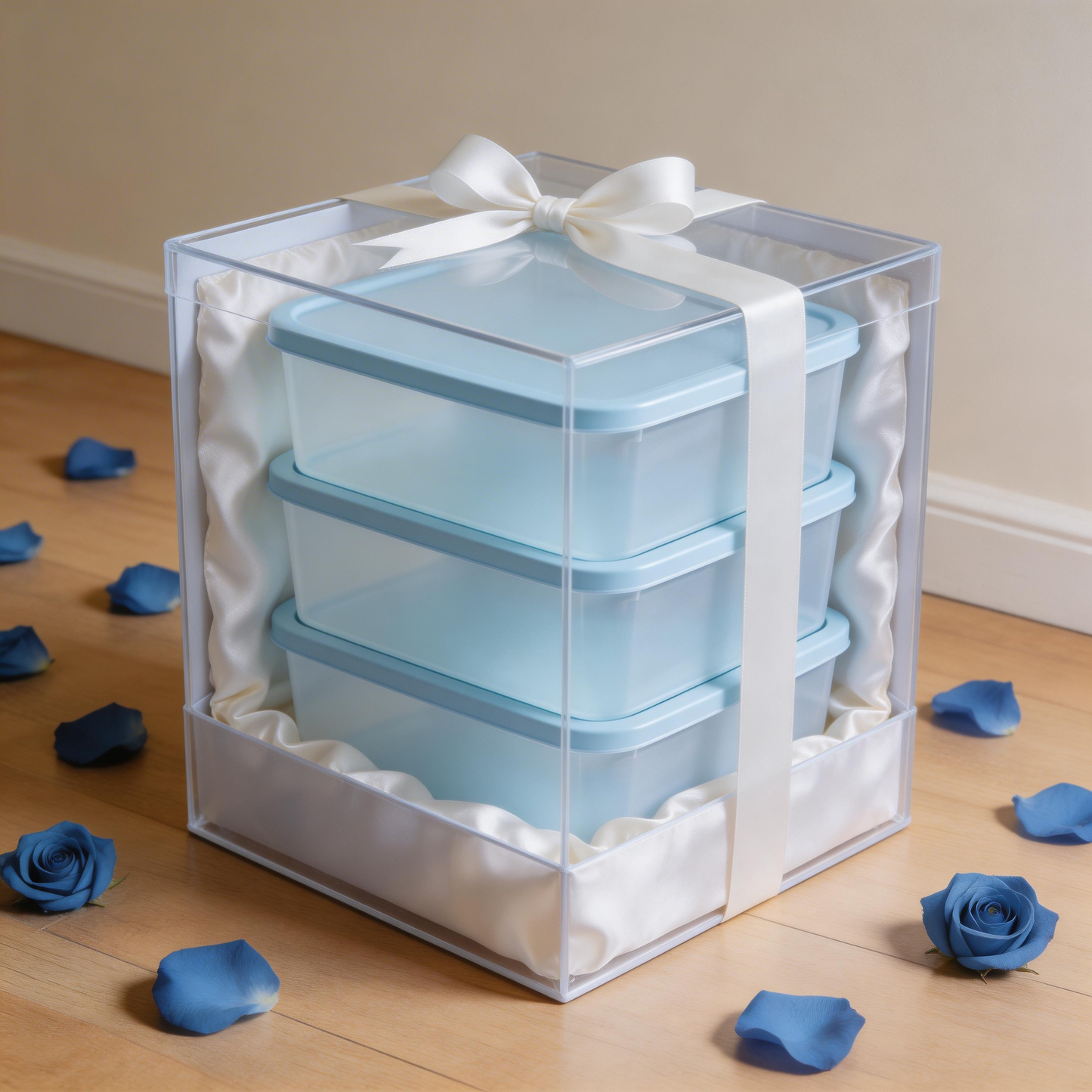 Functional & Durable | Sturdy Plastic | Home or Office Organization | Ideal Gift for Neat Freaks | Sleek Blue Design