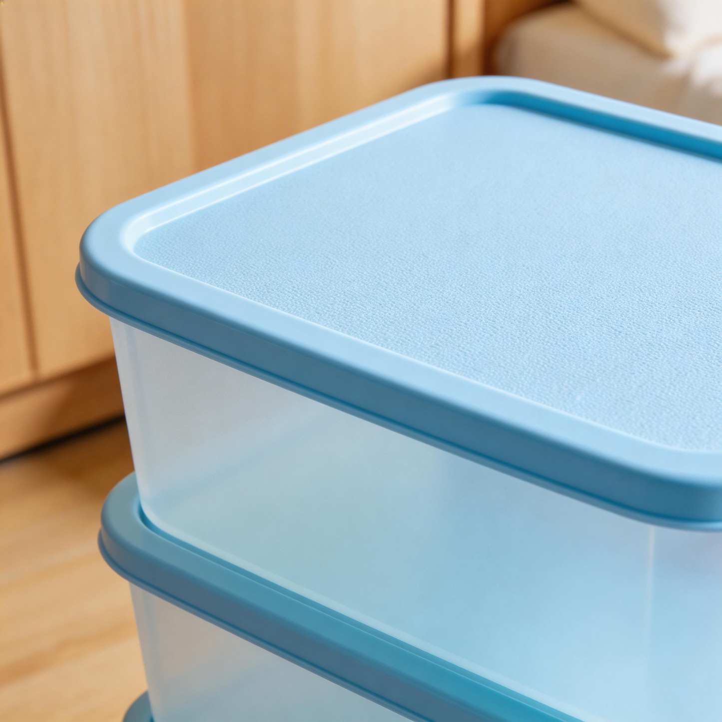 Functional & Durable | Sturdy Plastic | Home or Office Organization | Ideal Gift for Neat Freaks | Sleek Blue Design