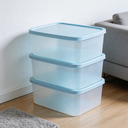 Functional & Durable | Sturdy Plastic | Home or Office Organization | Ideal Gift for Neat Freaks | Sleek Blue Design